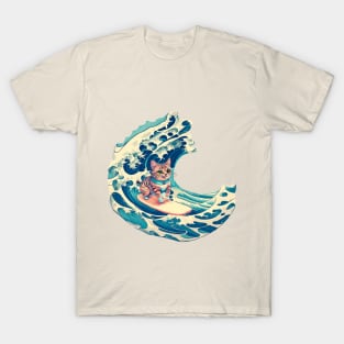 Surfer Cat Wave T-Shirt